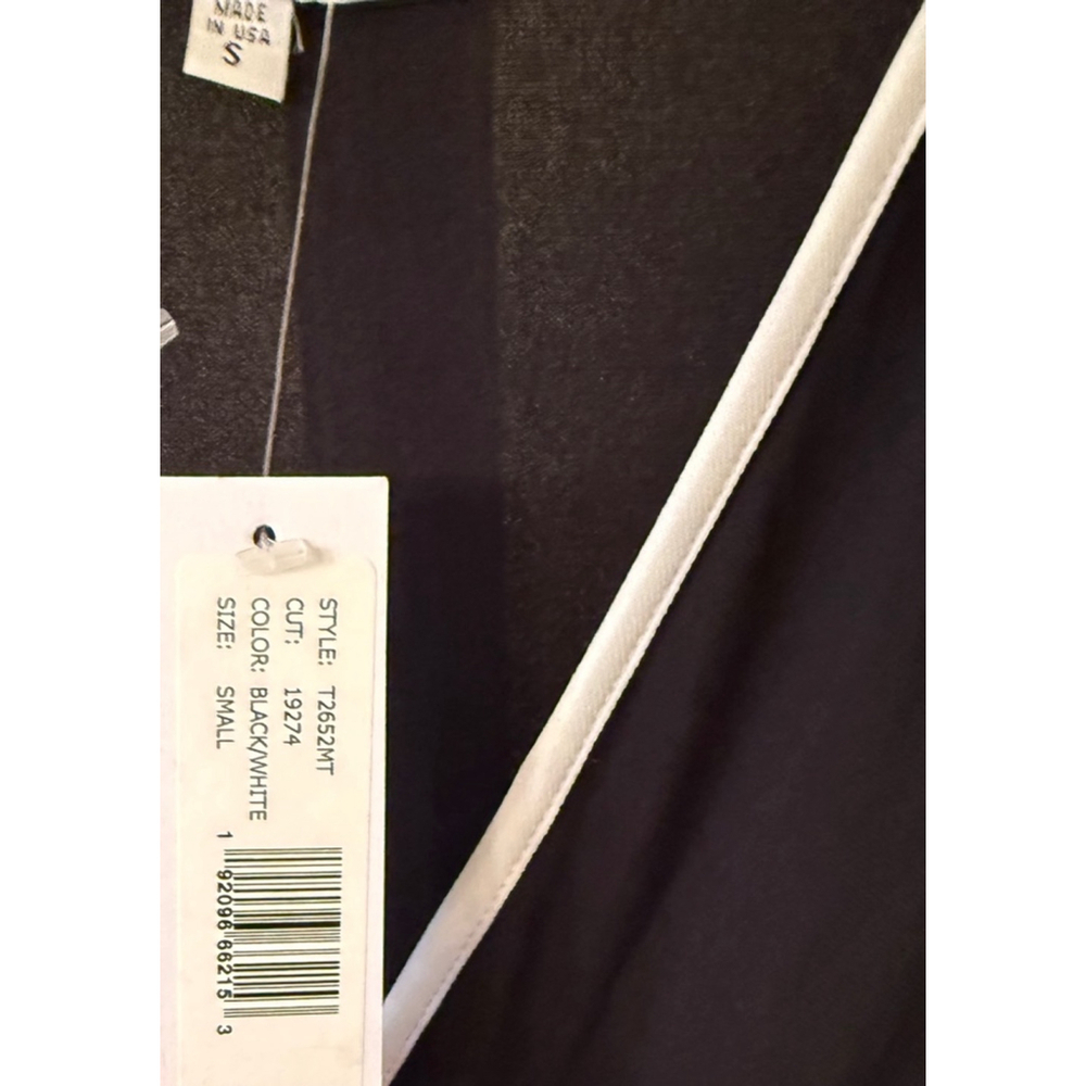 Annalee + Hope NWT Black White V-Neck Sleeveless Wide Leg Jumpsuit S - Picture 5 of 11